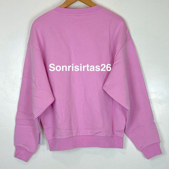 Alo Yoga Accolade Crew Neck Pullover Valentine’s Candy Heart Pink NWT Size S - Picture 9 of 16